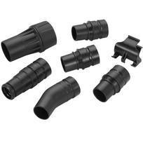 Dewalt dulkių siurblio priedas DWV9220-XJ, 7 vnt., juoda, plastikas, prijungimo sistema, 360 laipsnių sukimasis