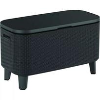 Keter Sodo baras Bevy Bar 29209510939, pilkas, 83.5x40x50-74cm, rotango imitacija, atsparus UV