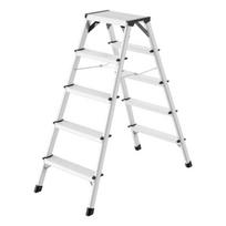 Dvigubi laiptai D60 StandardLine HAILO 038655007 aliuminis 2x5 pakopos