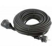 Hogert guminis izoliuotas prailginimo kabelis HT1E701, 20m, 230V, 16A, IP44, H05RR-F, 1,5mm², 1 lizdas, atsparus vandeniui