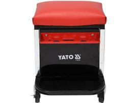 Yato Paslaugų kėdė su stalčiais YT-08790, 530x470x360mm, 150kg, 2 stalčiai, plieninė konstrukcija, 4 ratai