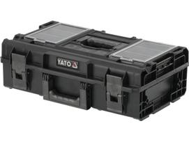 Yato YT-09169 įrankių dėžė S1, 585x385x190mm, PP, 6 išimami konteineriai, 2 organizatoriai, rankena
