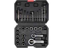 Yato varžtų ekstraktorių rinkinys YT-06037, 26vnt., 3/8" (9.5mm), CrMo42, HSS, varžtų, veržlių atsukimui