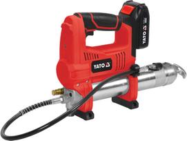 Yato tepalo pistoletas YT-07020, 18V, 620 BAR, 284 g/min, 600 g, 76 cm, 3 Ah, LED apšvietimas, įkrovimo indikatorius