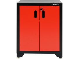 Yato YT-08934 Darbinė spintelė, 660x457x863mm, 2 durys, 1 lentyna, 2 raktai, plienas, reguliuojamos kojelės