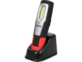 Yato Darbo lempa YT-08558, 6W, 600lm, 250lm, 3 režimai, 2600mAh, IP54, IK07, magnetas, šviesos jungiklis