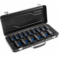 Smūginės galvos, komplektas 15 vnt., 1/2", CrMo HT4R049 HOGERT