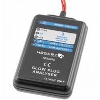 Hogert HT8G430 žvakės analizatorius, 12V, dyzelinas, 1.3m kabelis su spaustukais, LED ekranas, automatinis įtampos nustatymas