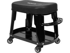 Yato ROLLING CAR STOOL YT-08792, 450x270x350mm, 140kg, 4 ratukai, 50mm, plienas, sėdynė 360x260mm, aptrauktas vinilu