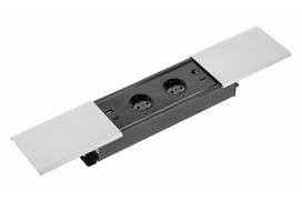 Integruotas ilgintuvas PRESTINO, 2x schuko, USB A+C, RJ45, HDMI, 1,5m, sidabrinis; AE-PB2SPRES-53 GTV