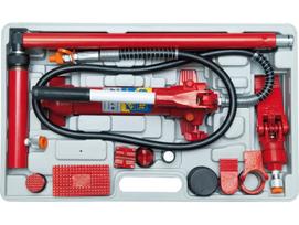 Vorel PORTA POWER REMONTO RINKINYS 80402, 4t, 560bar, 120mm, 16 vnt, hidraulinis siurblys, veikėjas, priedai