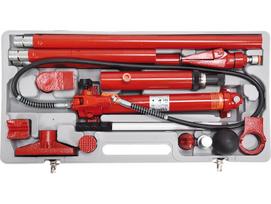 Vorel PORTA POWER REMONTO RINKINYS 80412, 10t, 620bar, 150mm, 15 vnt., hidraulinis siurblys, veikėjas, prailginimai x4