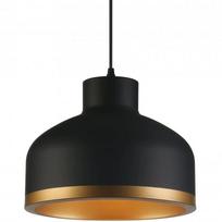 Gtv GOLDI 2 OS-GOLD2-11-DEC lubų šviestuvas, AC220-240V, 50/60Hz, 1xE27, IP20, 42cm, juoda/auksinė, matinis