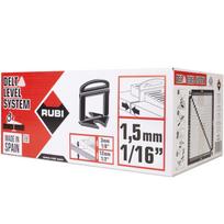 Plytelių tarpikliai DELTA CLIPS 1/16"; (1,5mm) 3-12mm, 2400 vnt.; 2855 RUBI