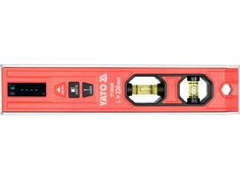 Yato Lazerinis lygis YT-30340, 230mm, 2 vamzdžiai, 3 magnetai, Li-Ion baterija, LED ekranas