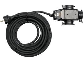 Yato YT-81162 ilginamasis laidas, 20m, 3x1.5mm², 3 lizdai, IP44, 230V, 3680W, 16A, H07RN-F