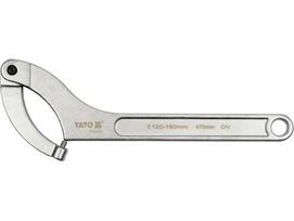 Yato Lankstus Kabliuko Raktas YT-01679, 470mm, CrV, 120-180mm, chromu padengtas, matinis, flanšams, žiedams, guoliams