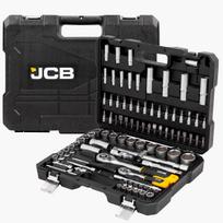 Galvučių ir antgalių rinkinys remontui ir montavimui CrV plienas 94 vnt 1/2" 1/4" su terkšle dėkle JCB-4941-5 JCB
