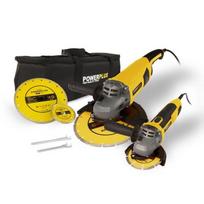 Kampinio šlifuoklio komplektas 2000W, Ø230mm + 750W, Ø115mm, POWX06250 POWERPLUS