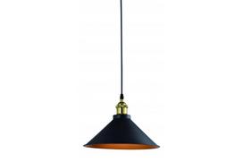 Gtv MANI 2 OS-MANI2-11-DEC, lubų šviestuvas, 1xE27, 220-240V, 50/60Hz, max 40W, IP20, 30cm, juodas/auksinis, matinis
