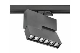 LED bėgių šviestuvas SIERRA,18W,1620lm,AC220-240V,50/60Hz,PF>0.9,Ra≥80,IP20,IK08,4000K,48°,juodas
