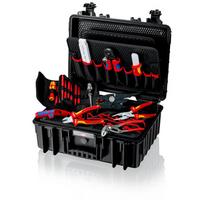Rīku kaste "Robust23", KNIPEX, 00 21 35, 25 rīki, ūdensizturīga, putekļu necaurlaidīga, 23 litri