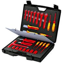 Rīku kaste, KNIPEX, 98 99 12, triecienizturīga, 26 nodalījumi, izolēti rīki elektriskajām instalācijām