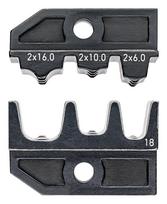 Die komplekts, KNIPEX, 97 49 18, divvadu ferrules 2 x 6 / 2 x 10 / 2 x 16 mm²