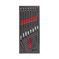 Milwaukee veržliarakčių rinkinys 4932479828, 8-22mm, 15 vnt, 2,5° kampas, MAX BITE, putų įdėklas