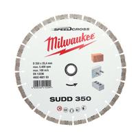 Milwaukee deimantinis pjovimo diskas SUDD 350 4932492153, 350mm, 25.4mm, 15mm, 3.4mm, 1 vnt, tylioji technologija