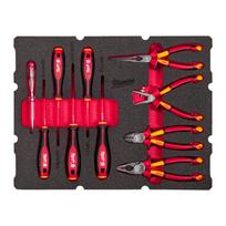 10 PACKOUT™ GAB. PACKOUT ATVILKTŅU ELEKTROMONTIERIEM PAREDZĒTS IZOLĒTS PUTU IELIKTŅU KOMPLEKTS, 10 PC PACKOUT DRAWER INSULATED ELECTRICIAN FOAM INSERT SET, 4932493637 MILWAUKEE