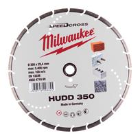 Milwaukee deimantinis pjovimo diskas HUDD 350 4932471985, 350mm, 25.4mm, 2.6mm, 8mm, 1 vnt, lazeriu suvirinti segmentai