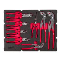 8 GAB. PACKOUT™ ATVILKTNĒM PAREDZĒTS KNAIBĻU PUTU IELIKTŅU KOMPLEKTS, 8 PC PACKOUT DRAWER PLIERS FOAM INSERT SET, 4932493643 MILWAUKEE