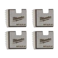 Milwaukee vamzdžių sriegimo štampai 4932480228, 3/4" BSPT, lydinys, 4 pjovikliai, M18 FPT114, M18 FPT2