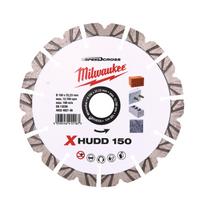 Milwaukee deimantinis pjovimo diskas XHUDD 150 4932492149, 150mm, 22.23mm, 12mm, 2.6mm, 1 vnt, kietoms statybinėms medžiagoms