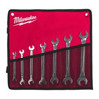 Milwaukee Dvipusis veržliarakčių rinkinys 4932492713, 7 vnt., 6-19mm, chromuotas, T profilio rankena