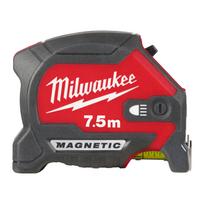 Milwaukee LED magnetinė matavimo juosta 4932492469, 7,5m, 30mm, 100lm, 2,5h, magnetinė, įkraunama