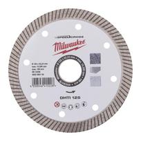 Milwaukee deimantinis pjovimo diskas DHTi 125 4932492155, 125mm, 22.23mm, 10mm, 2.3mm, 1 vnt, ištisinis turbo, granitui