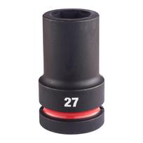 SHOCKWAVE™ IMPACT DUTY TRIECIENIZTURĪGAS UZGRIEŽŅU MUCIŅAS, 27 MM 1" IMPACT SOCKET DEEP - 1PC, 4932480424 MILWAUKEE
