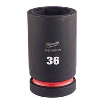 SHOCKWAVE™ IMPACT DUTY TRIECIENIZTURĪGAS UZGRIEŽŅU MUCIŅAS, 36 MM 1" IMPACT SOCKET DEEP - 1PC, 4932480429 MILWAUKEE