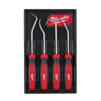 Milwaukee 4932480568 Kabliukų ir ylų rinkinys, 4 vnt., 279mm, 178mm, 25mm, HD plieniniai ylai, laikymo dėklas