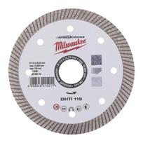 Milwaukee deimantinis pjovimo diskas Speedcross DHTi 115 4932492154, 115mm, 22.23mm, 10mm, 2.3mm, 1 vnt, ištisinis turbo, granitui
