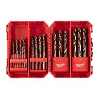 RED COBALT - HSS SLĪPĒTI - DIN 338 KOBALTA METĀLA URBJI, HSS-G COBALT SET - 25 PC, 4932493868 MILWAUKEE
