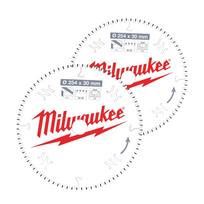 RIPZĀĢU ASMEŅI LEŅĶZĀĢIEM, CSB TWIN PACK 254 X 60T/80T - 2PC, 4932479576 MILWAUKEE