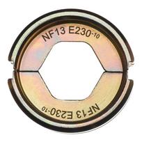 Milwaukee presavimo matrica NFE NF13 E230-10 4932479700, 148mm², šešiakampė forma, HTA JL, CN2AA, CN2AU, CNAA, ABT, CB, CBO, RDB