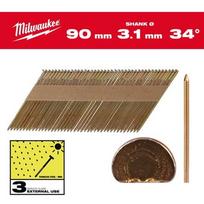 IETVARA NAGLAS, 20°, D VEIDA, 34° D-HEAD 90 MM / RS / HDG / SC3 - 2.200 PC, 4932492615 MILWAUKEE