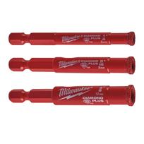 DIAMOND MAX™¼″ WET URBJI, DIAMOND DRILL 3PCS SET -3 PC, 4932498368 MILWAUKEE