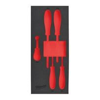 TUKŠI PUTU IELIKTŅI TĒRAUDA UZGLABĀŠANAI, EMPTY 5 PC SCREWDRIVER PH SET FOAM INSERT, 4932493671 MILWAUKEE