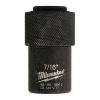 TRIECIENURBMAŠĪNAS KOKA VĪTŅURBJU UN AUTOMĀTISKĀS PADEVES URBJU ADAPTERIS, ADAPTOR ½" SQUARE TO 7/16" HEX, 48660061 MILWAUKEE