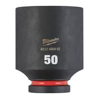 SHOCKWAVE™ IMPACT DUTY TRIECIENIZTURĪGAS UZGRIEŽŅU MUCIŅAS, 50 MM 3/4" IMPACT SOCKET DEEP - 1PC, 4932480402 MILWAUKEE